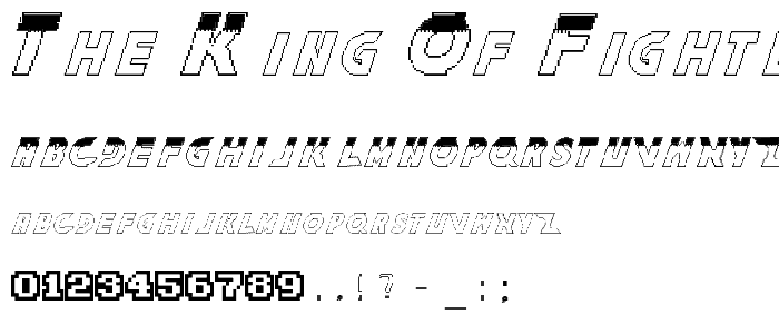The King Of Fighters font